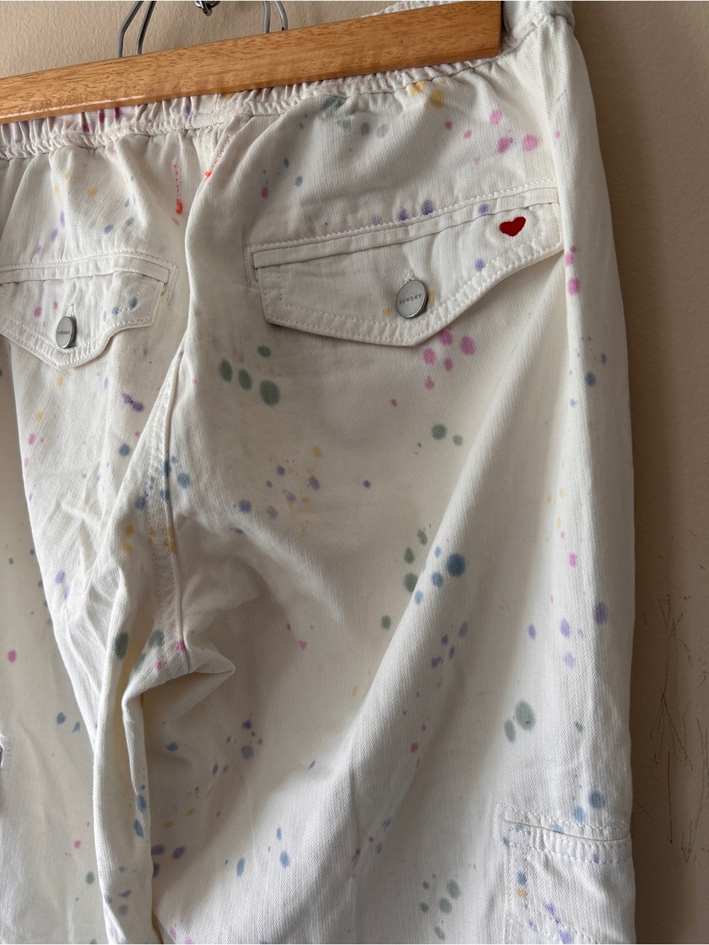 Sundry paint splatter cargo joggers - Picture 6 of 7